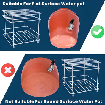 Heavy Steel Matka Stand with Free Tray